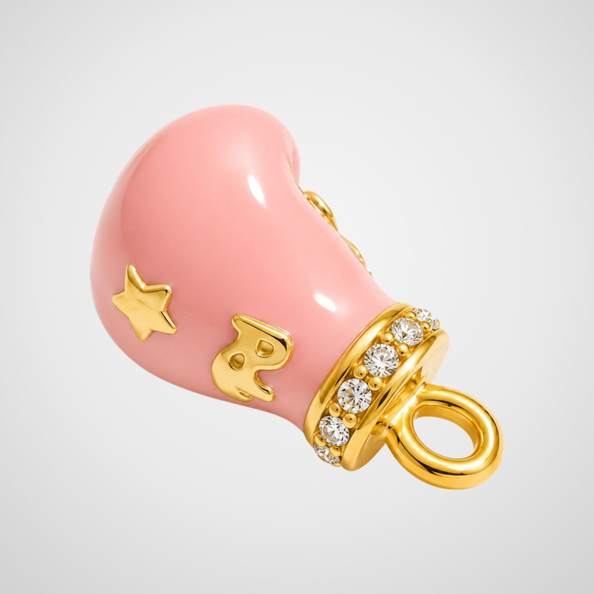 Charm gant de boxe émaillé rose De Nada Paris