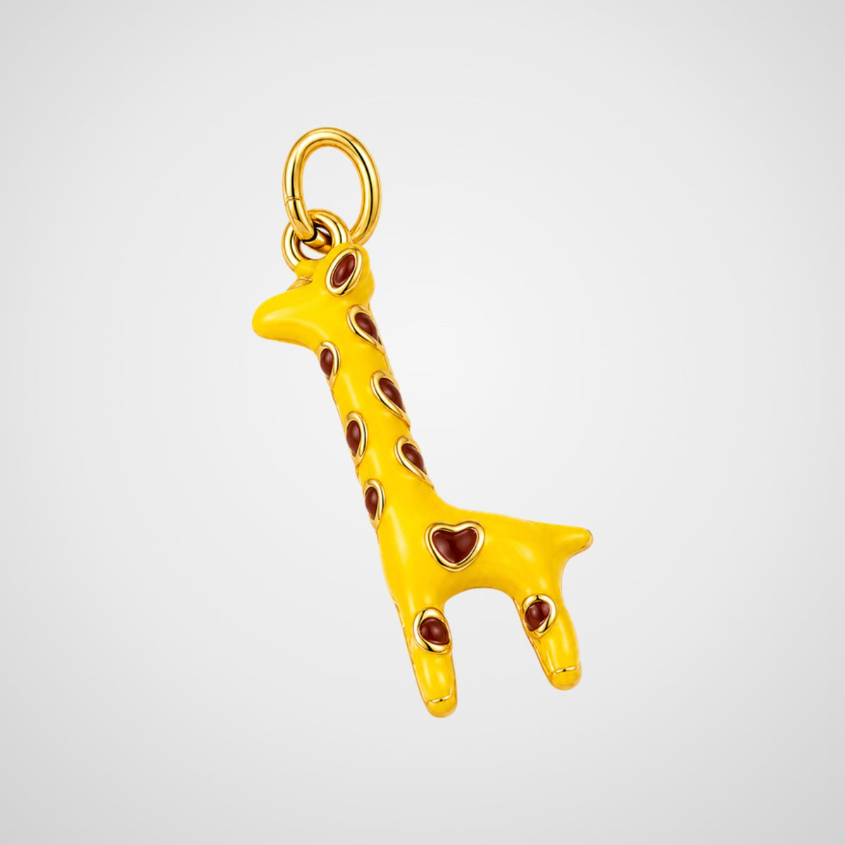 Charm girafe émaillée jaune De Nada Paris