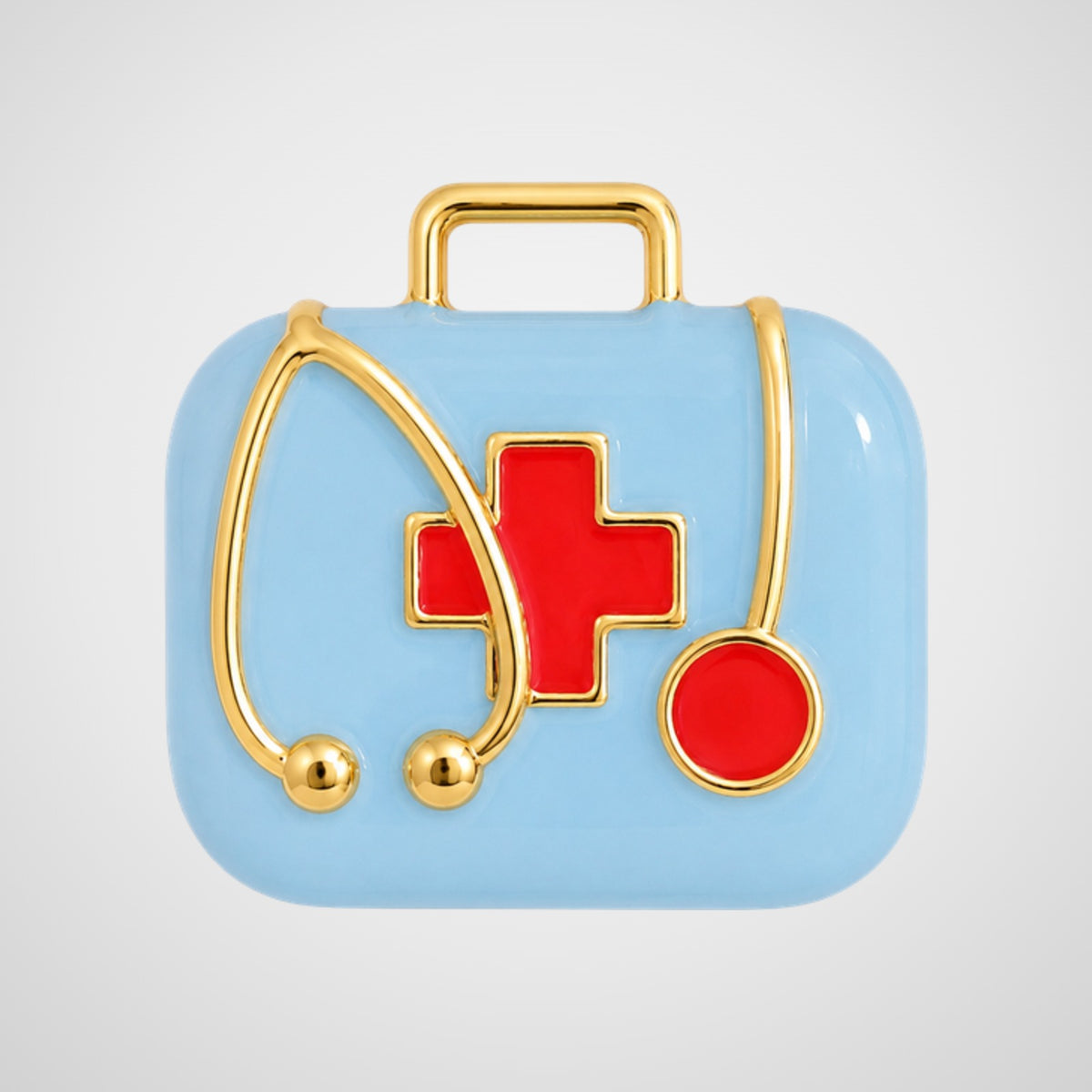 Charm trousse de docteur émaillée bleue De Nada Paris