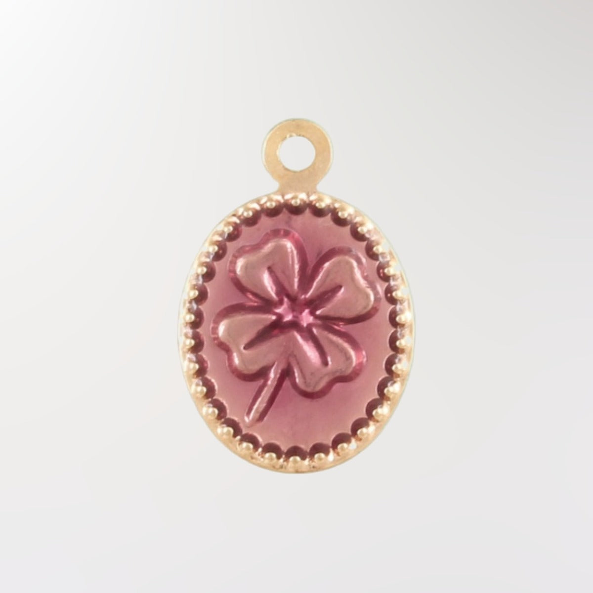 Purple Clover Medallion