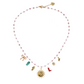 Collier | Chaîne Perlée Tourmaline Rose