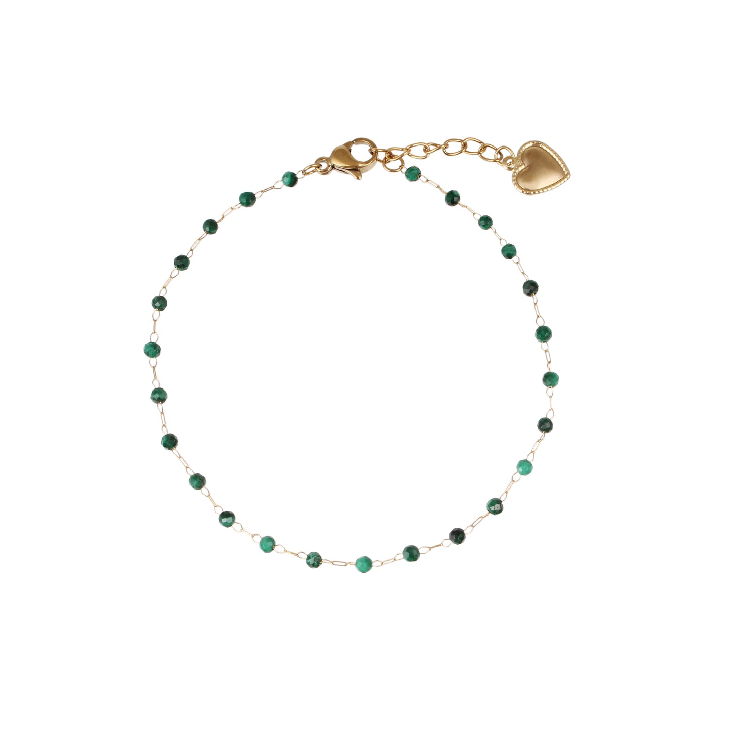 Bracelet | Chaîne Perlé Malachite