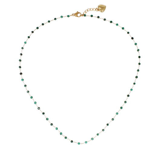 Collier | Chaîne Perlée Malachite