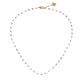 Collier | Chaîne Perlée Tourmaline Rose
