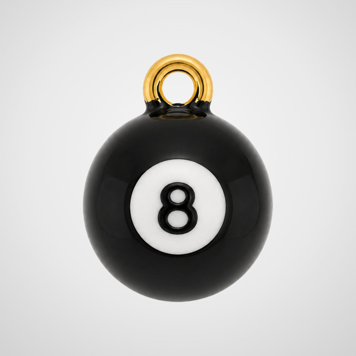 Charm boule de billard n°8 émaillée De Nada Paris