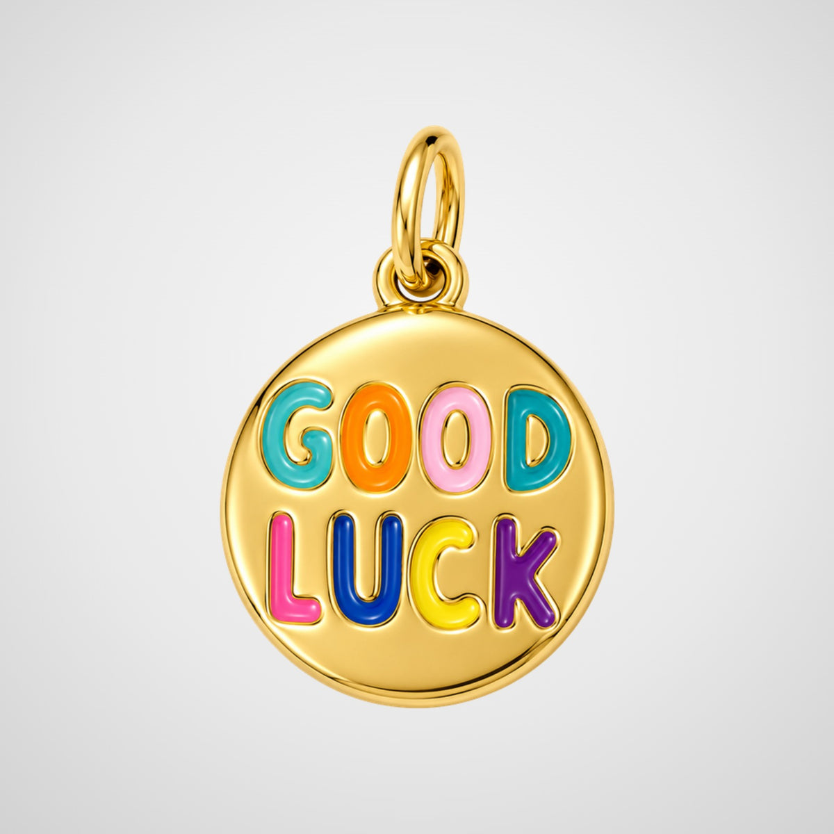 Charm médaille Good Luck dorée De Nada Paris