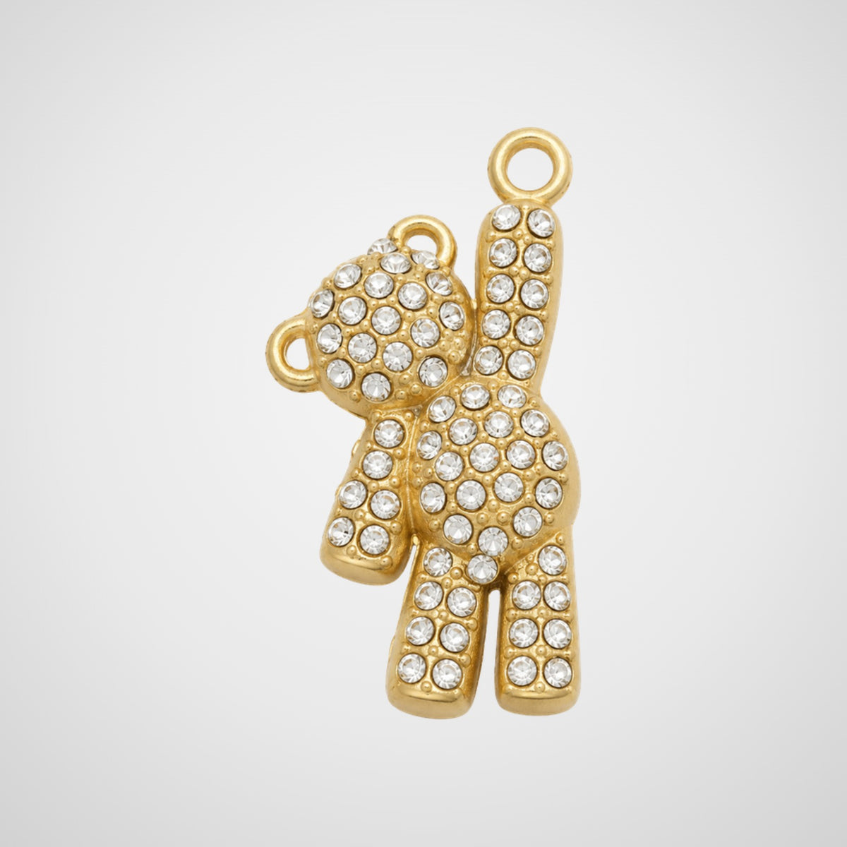 Charm ourson doré pavé de strass De Nada Paris