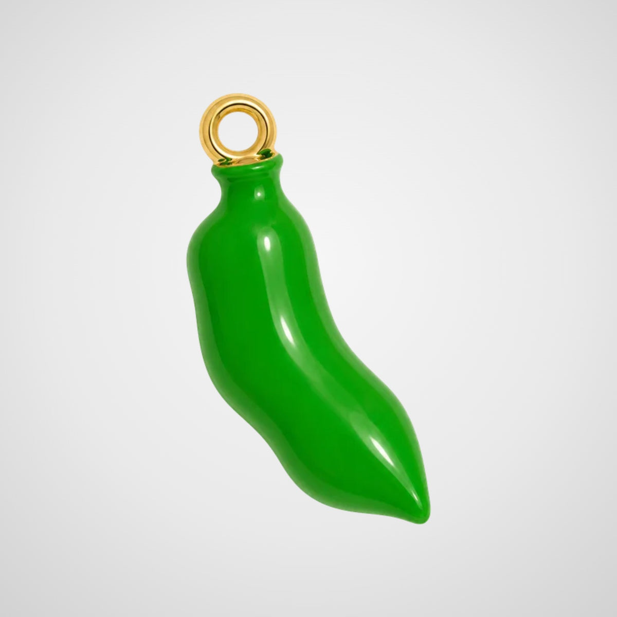 Charm piment vert émaillé De Nada Paris