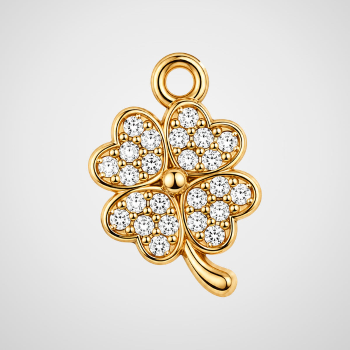 Charm trèfle à quatre feuilles pavé de strass De Nada Paris