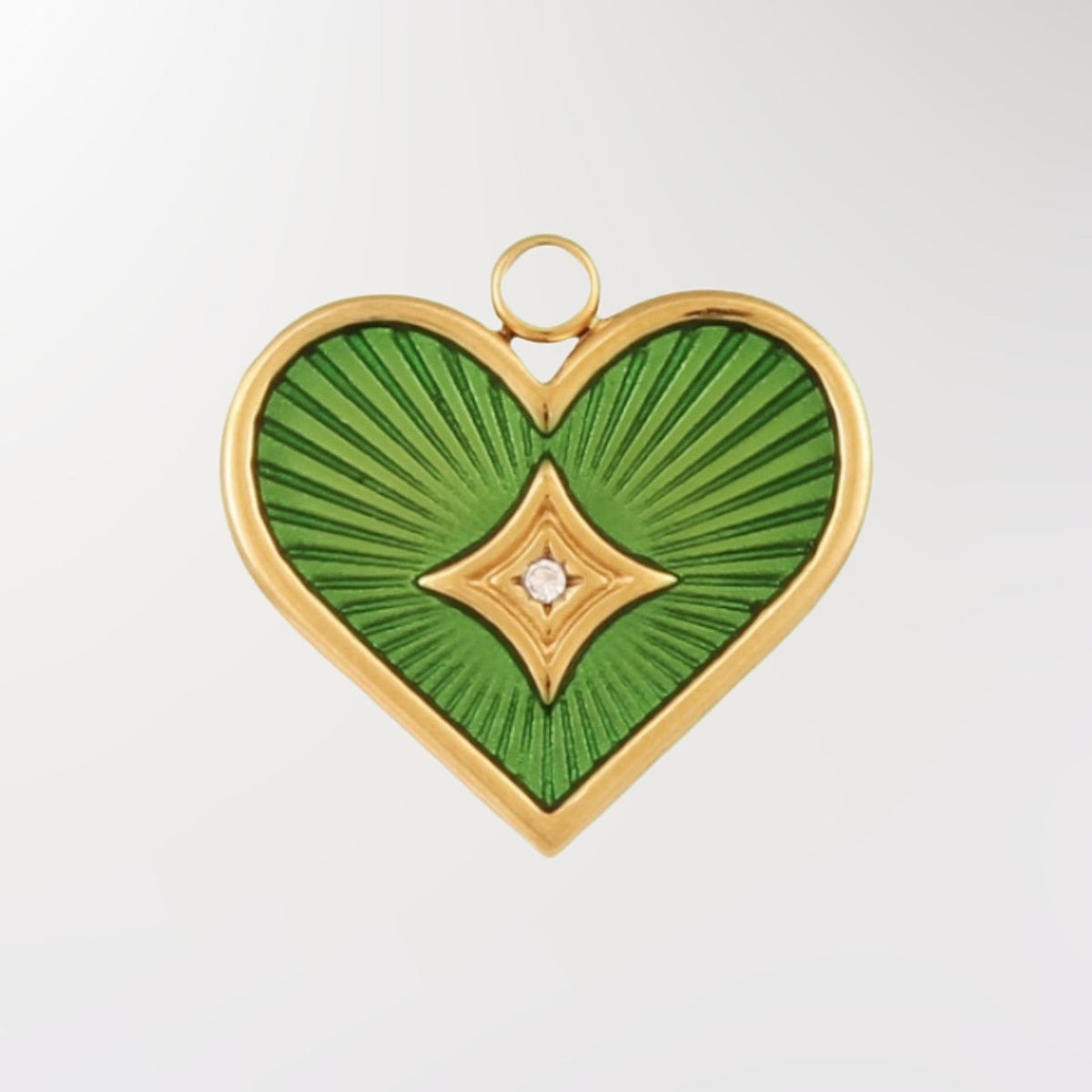 Green Lucky Heart
